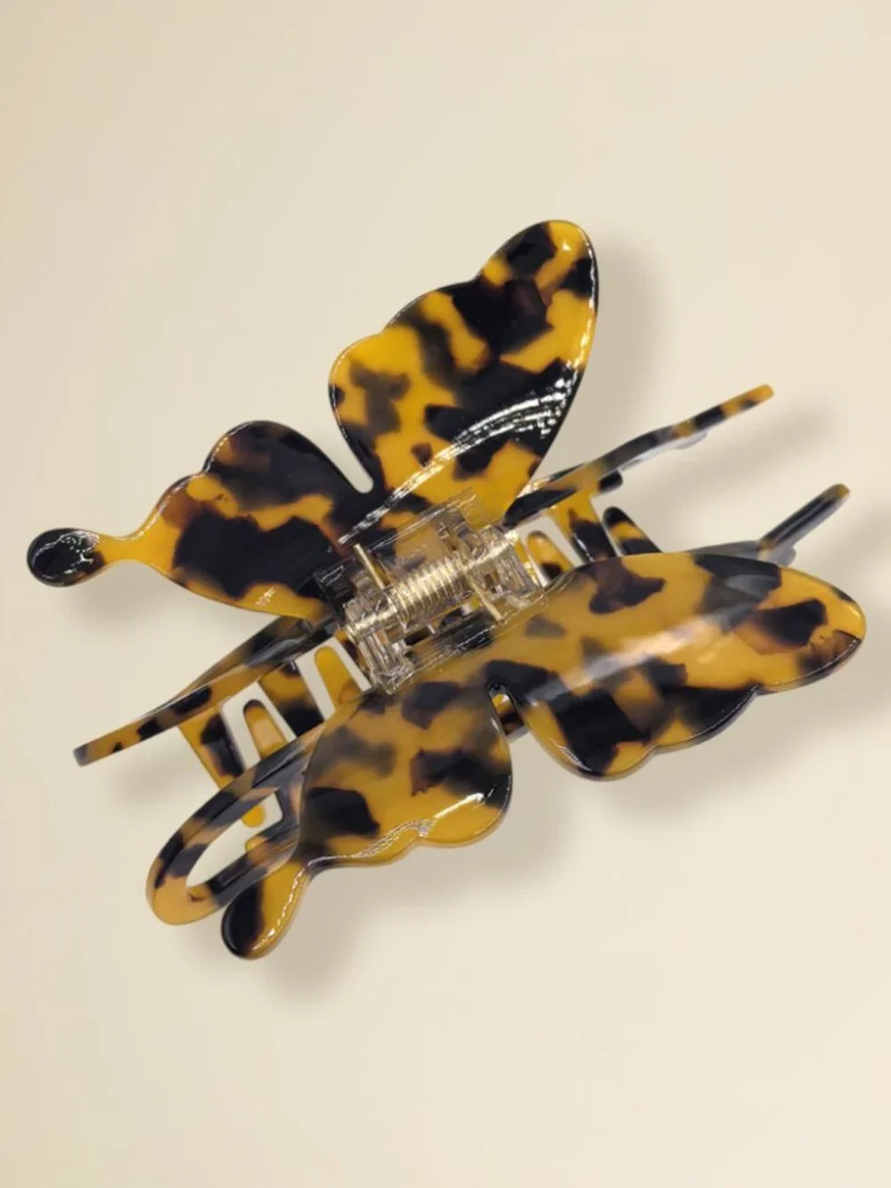 Resin Tortoise Butterfly Hair Claw Clip